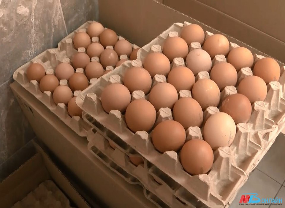 В Волгограде немного снизилась цена на куриные яйца